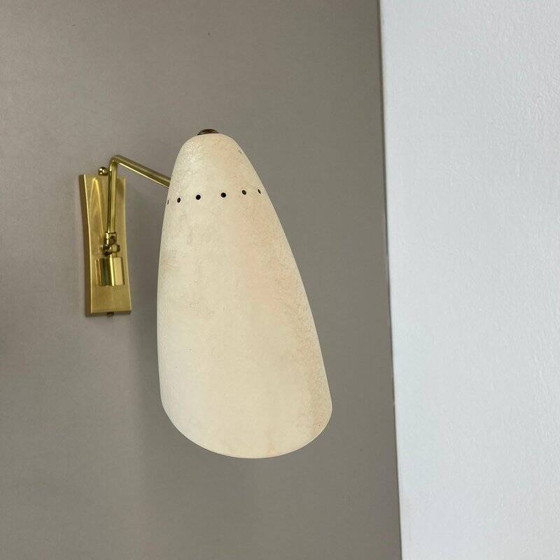 Applique murale ou plafonnier de théâtre réglable en laiton, Italie, années 1950