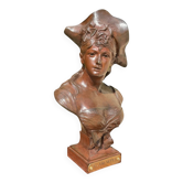 Sculpture en Bronze intitulée « La Brunetta »