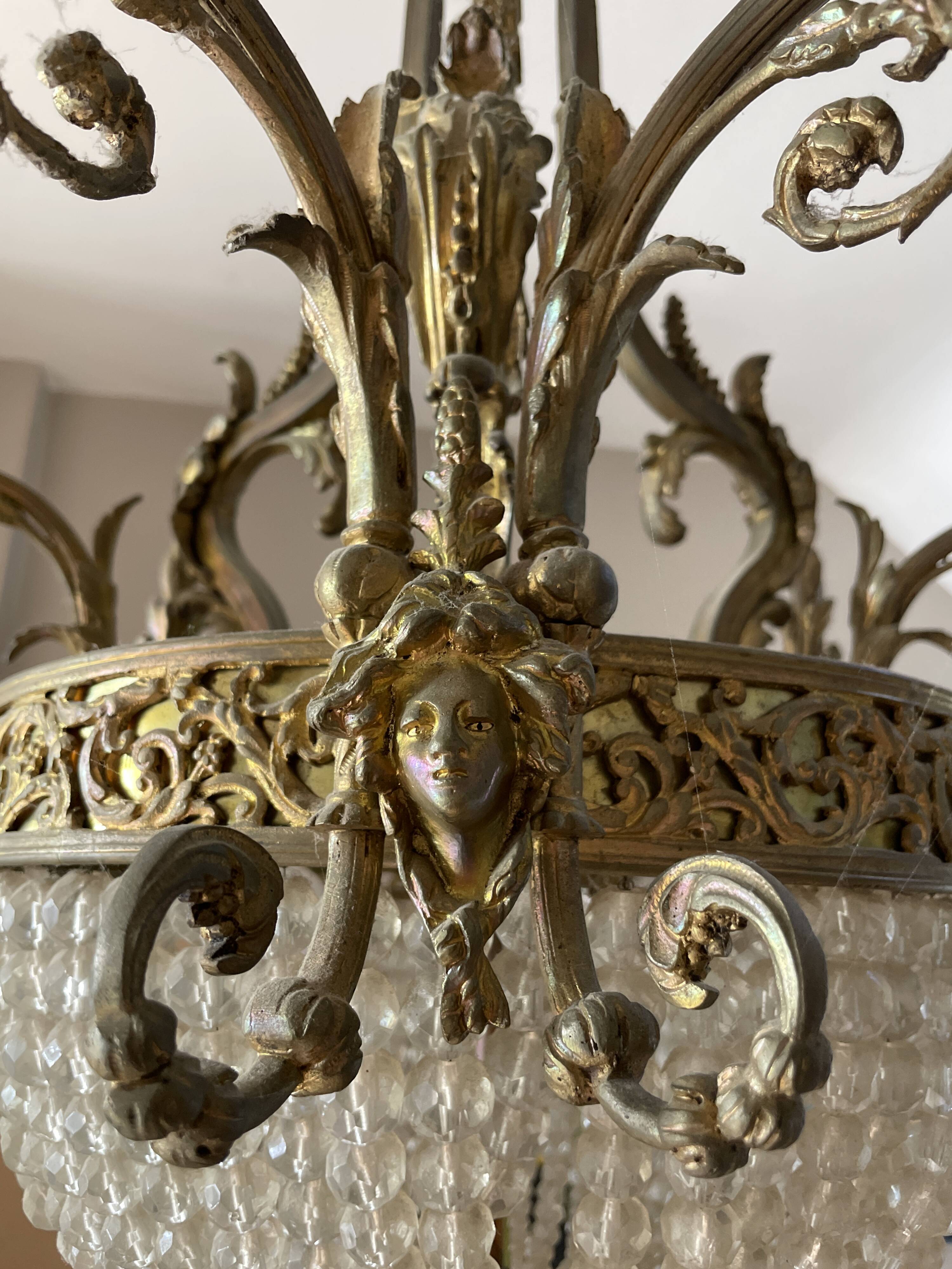 Antique chandelier early 20th century