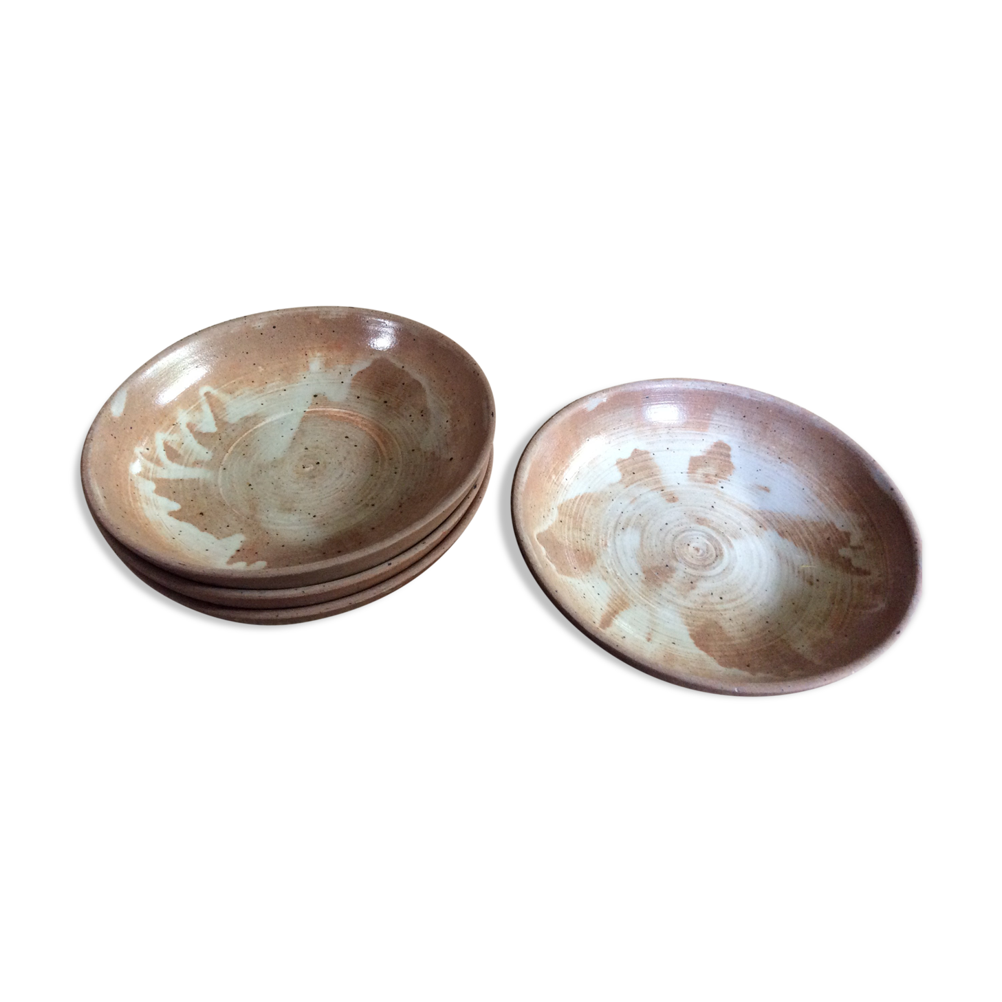 Series of 4 hollow sandstone plates