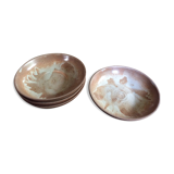 Série de 4 assiettes creuses en grès