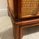 Vintage rattan chest of drawers, bamboo and wood