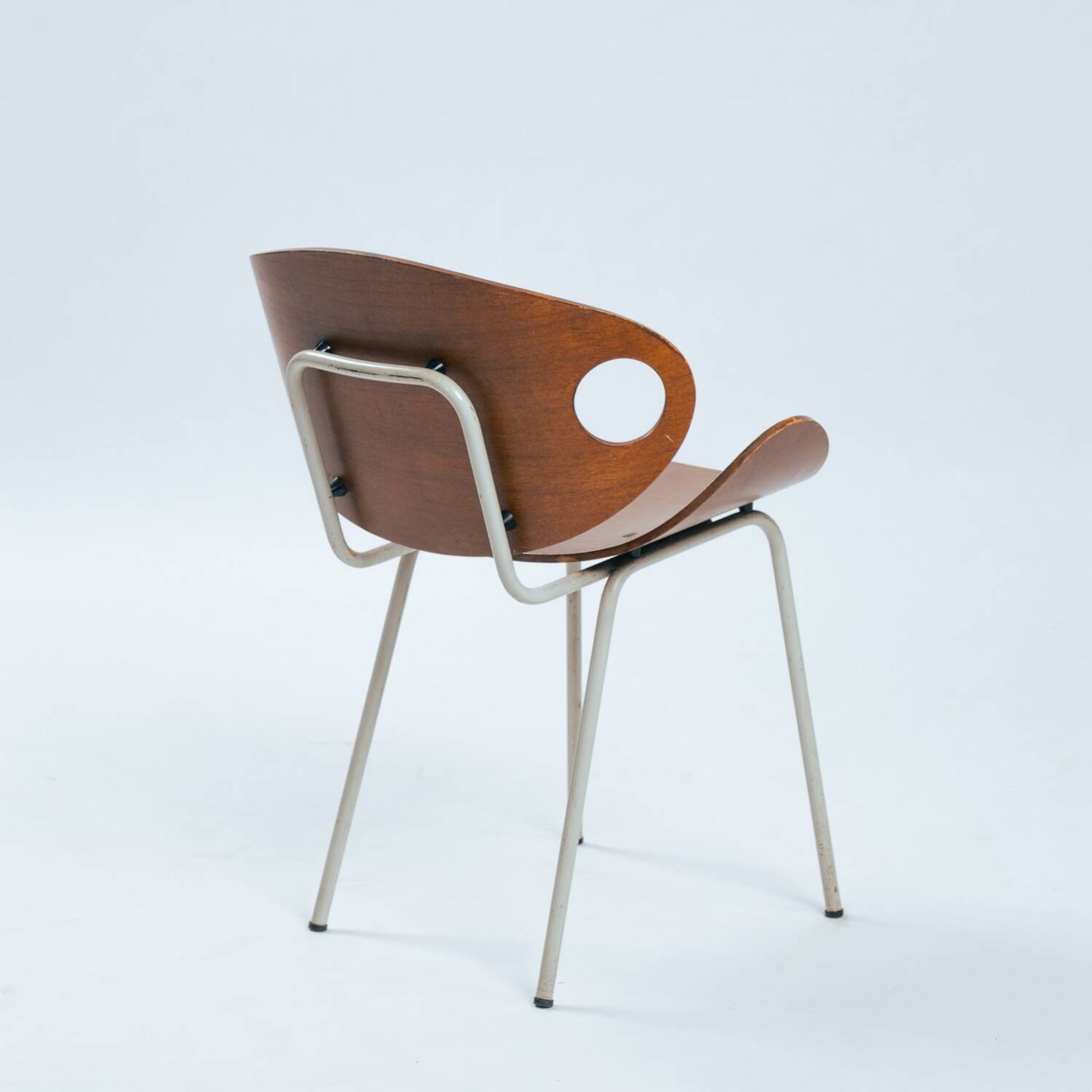 Olof Kettunen Chair and Stool for Merivaara, Finland 1950s