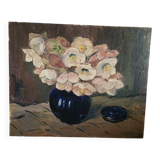 Oil on panel, germaine luquet, bouquet of flowers