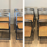 Suite of 6 folding chairs