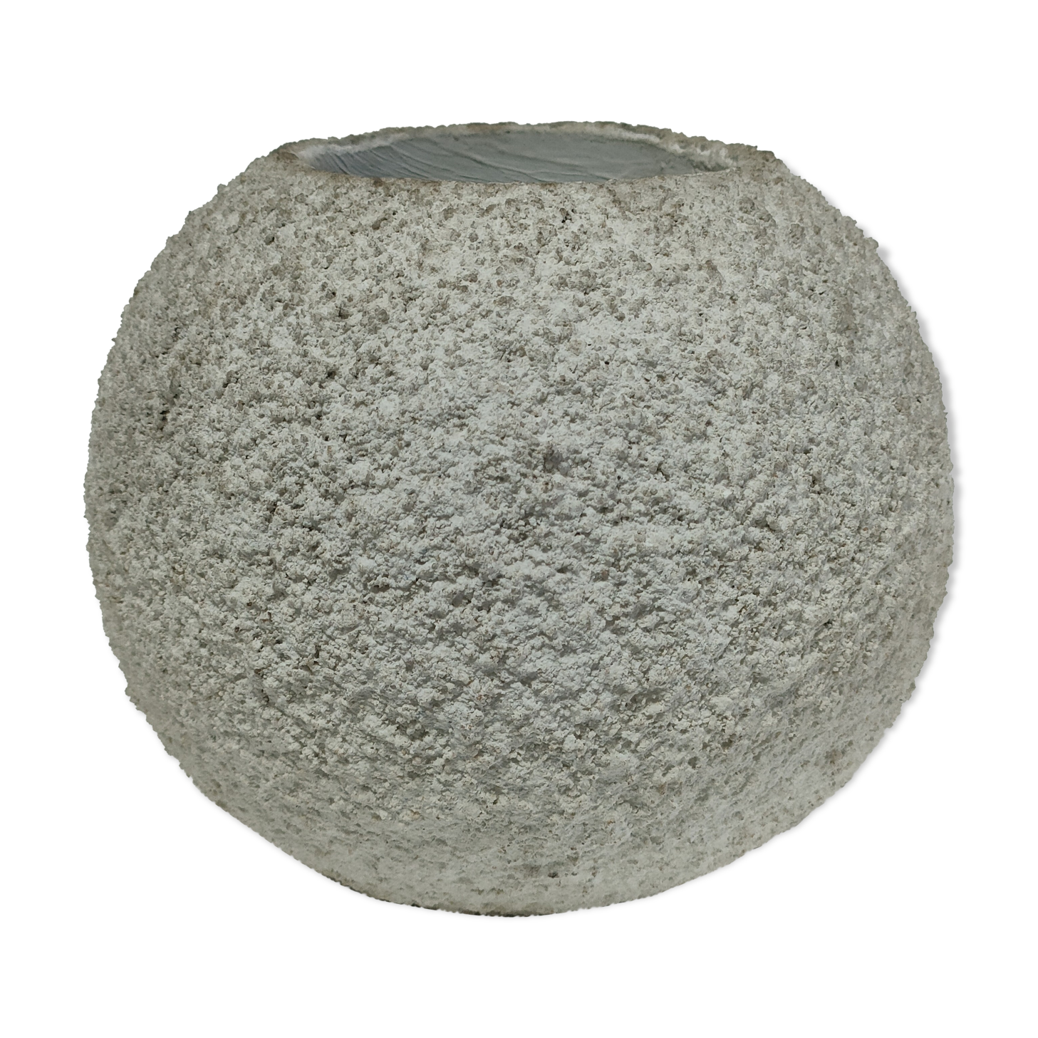 planter ball concrete cement design 60s