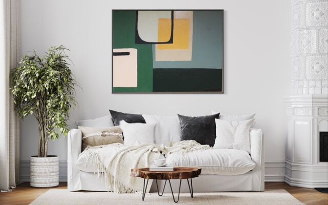 Acrylic green paint on chassis