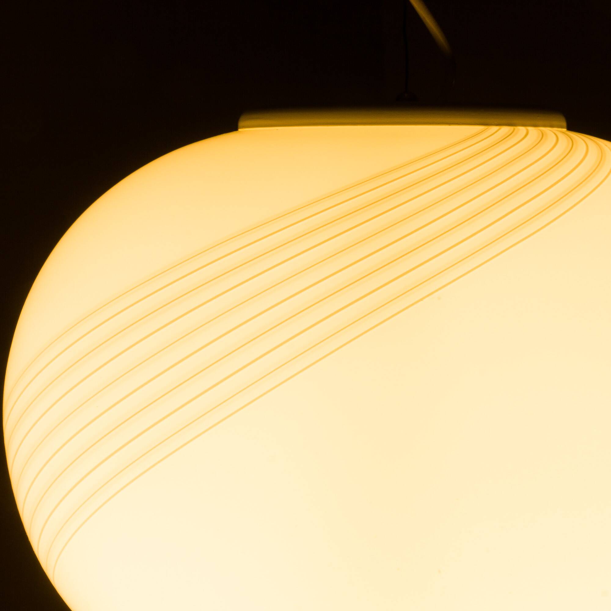 Italian Murano glass sphere pendant lamp