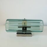 Italian wall light VECA for Fontana Arte – in chrome-plated steel and glass