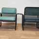 Set of Two Rare Metal Armchairs Talin Vicenza, Italy, 1970s