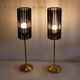 Pair of Swedish brass lamps from 1970.