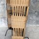 Vintage cocktail bar in wicker and metal - 1960