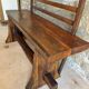 Rustic/brutalised entrance bench