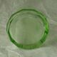 Glass shaker with faceted glass, uranium colour