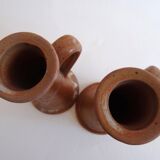 Pottery sandstone candle holders