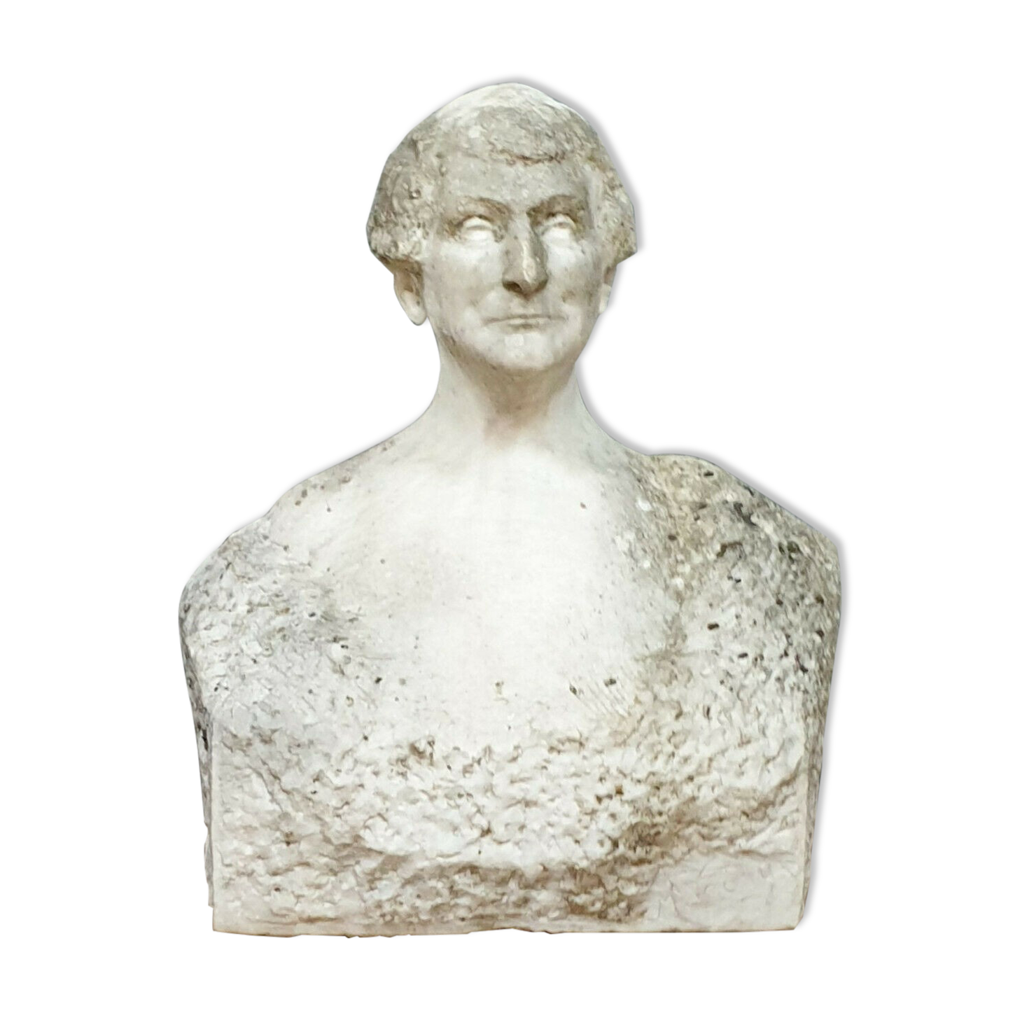 Marble statue depicting a gentleman of the nineteenth century