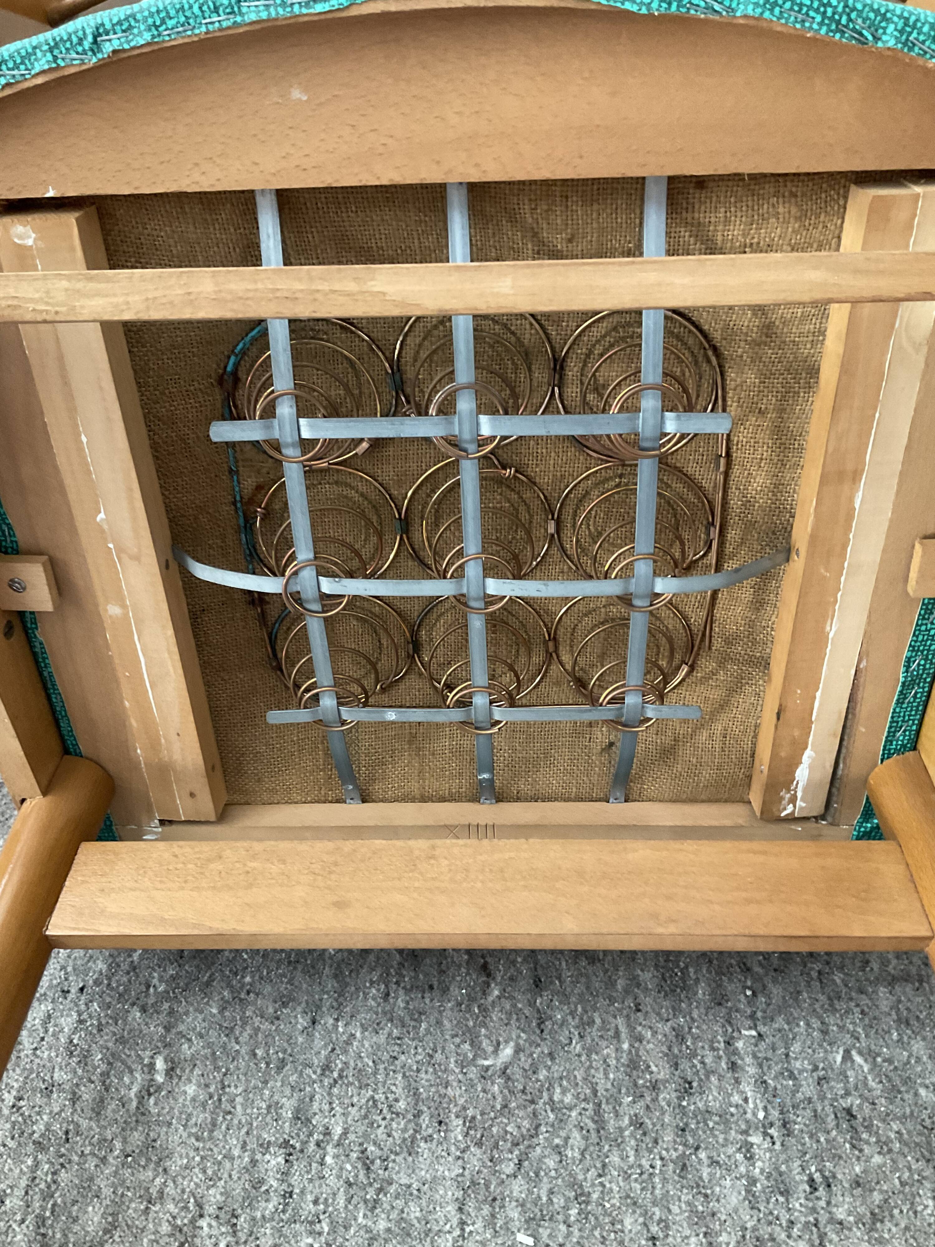 Scandinavian armchair from the 60s in solid beech