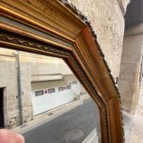 Octagonal Golden Mirror  43x68cm