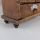 Cabinet à épices en bois rustique espagnol avec étiquettes en céramique, années 1930