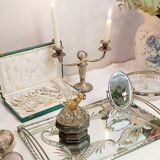 Vintage mirror tray