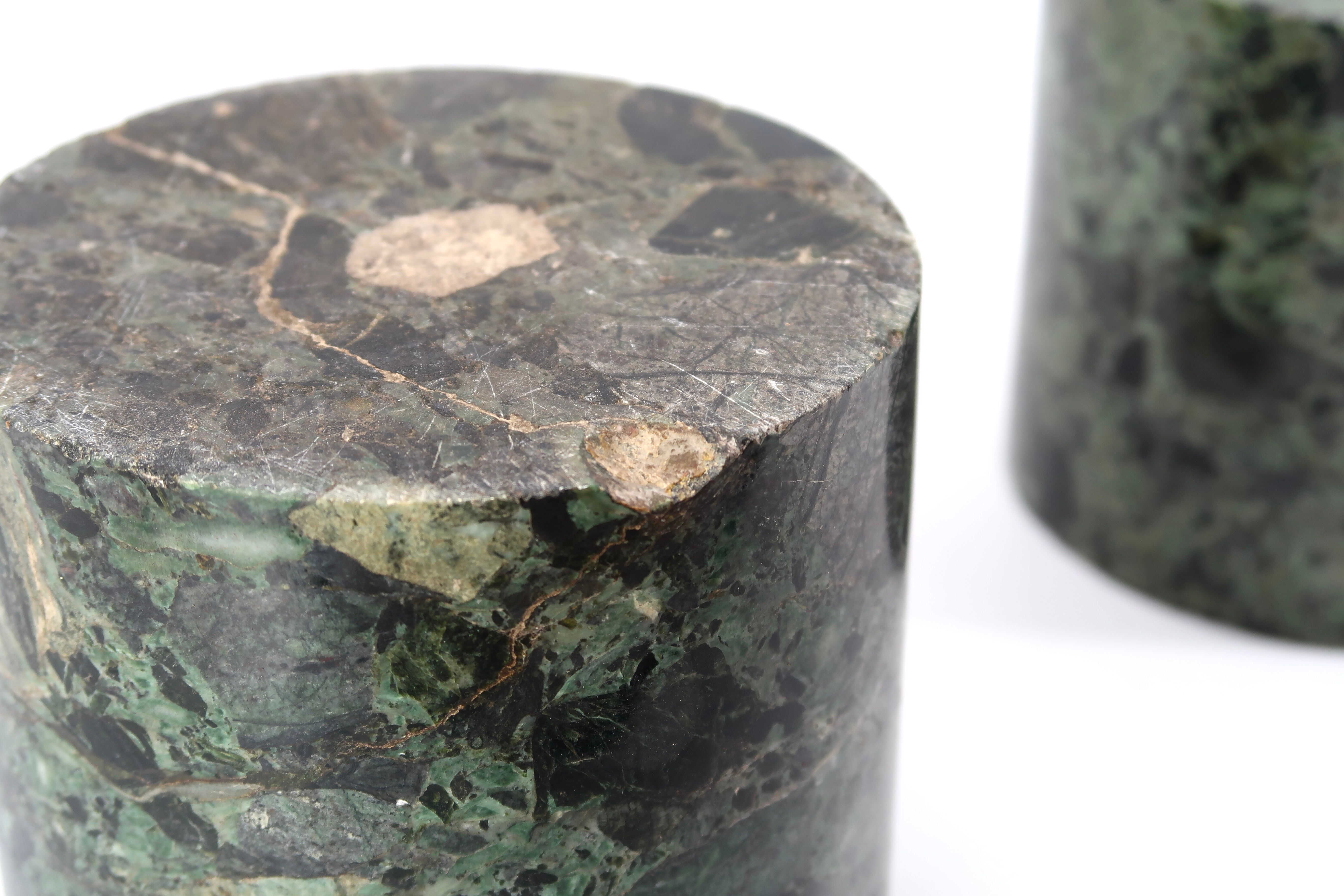 Green marble cylindrical bookhouse, 70s