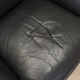 Leather armchair, Italian design, 1960s, production: Italy