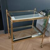 Rolling dessert with removable gold metal tray