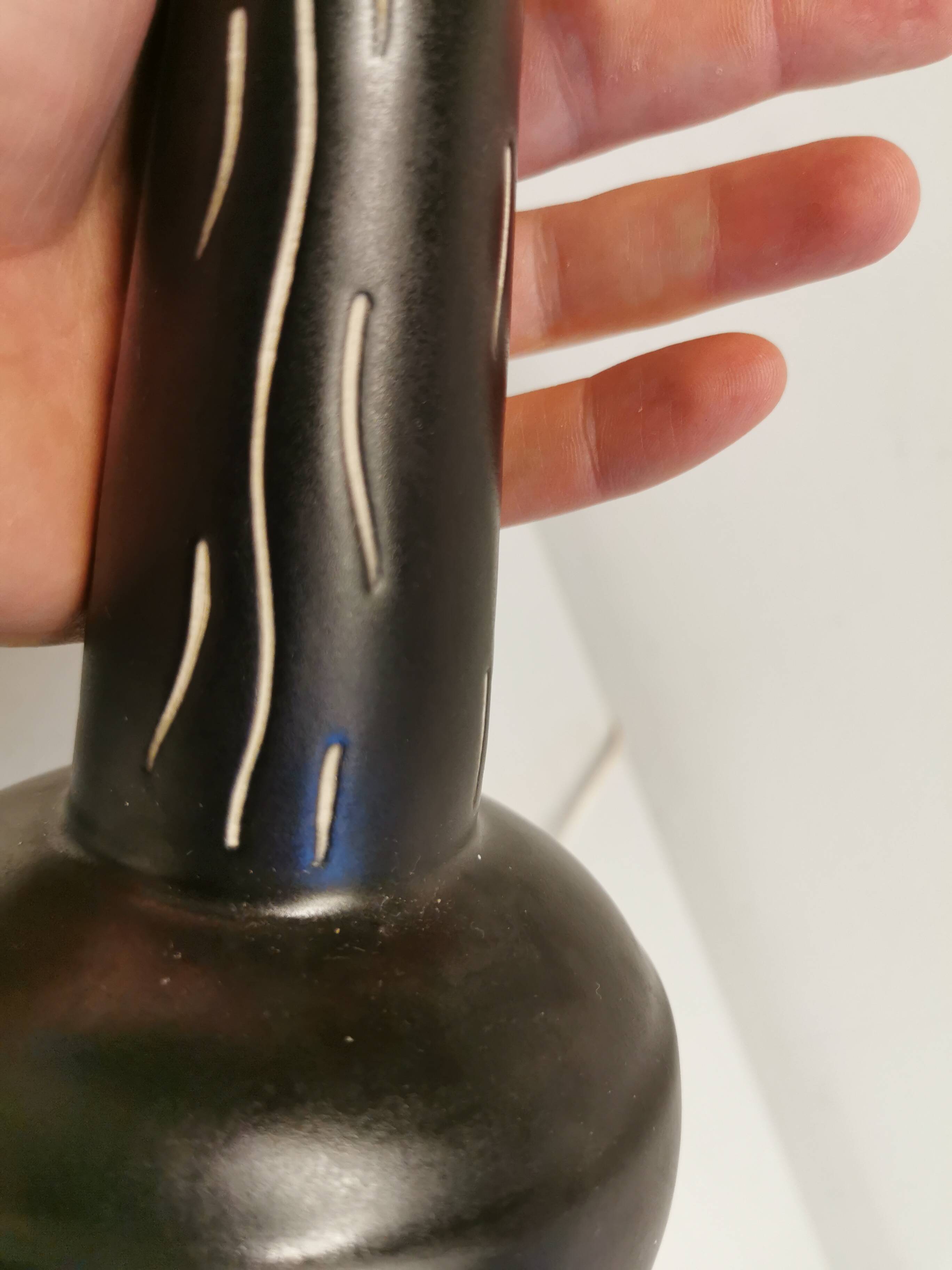 Ceramic table lamp from Danish ES Horn