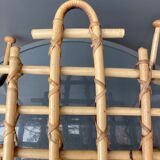 Bamboo wall coat rack