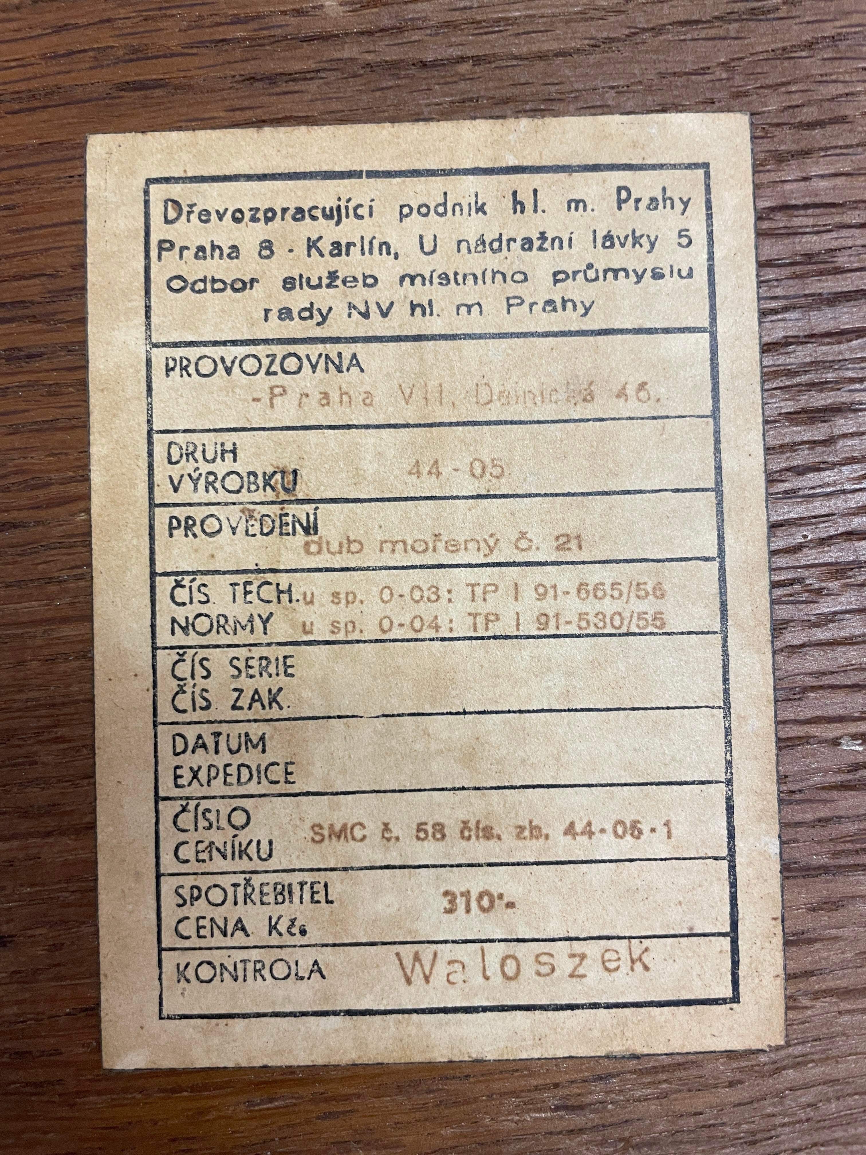 Coffee table by Kropacek and Kozelka for Interier Praha, 1944