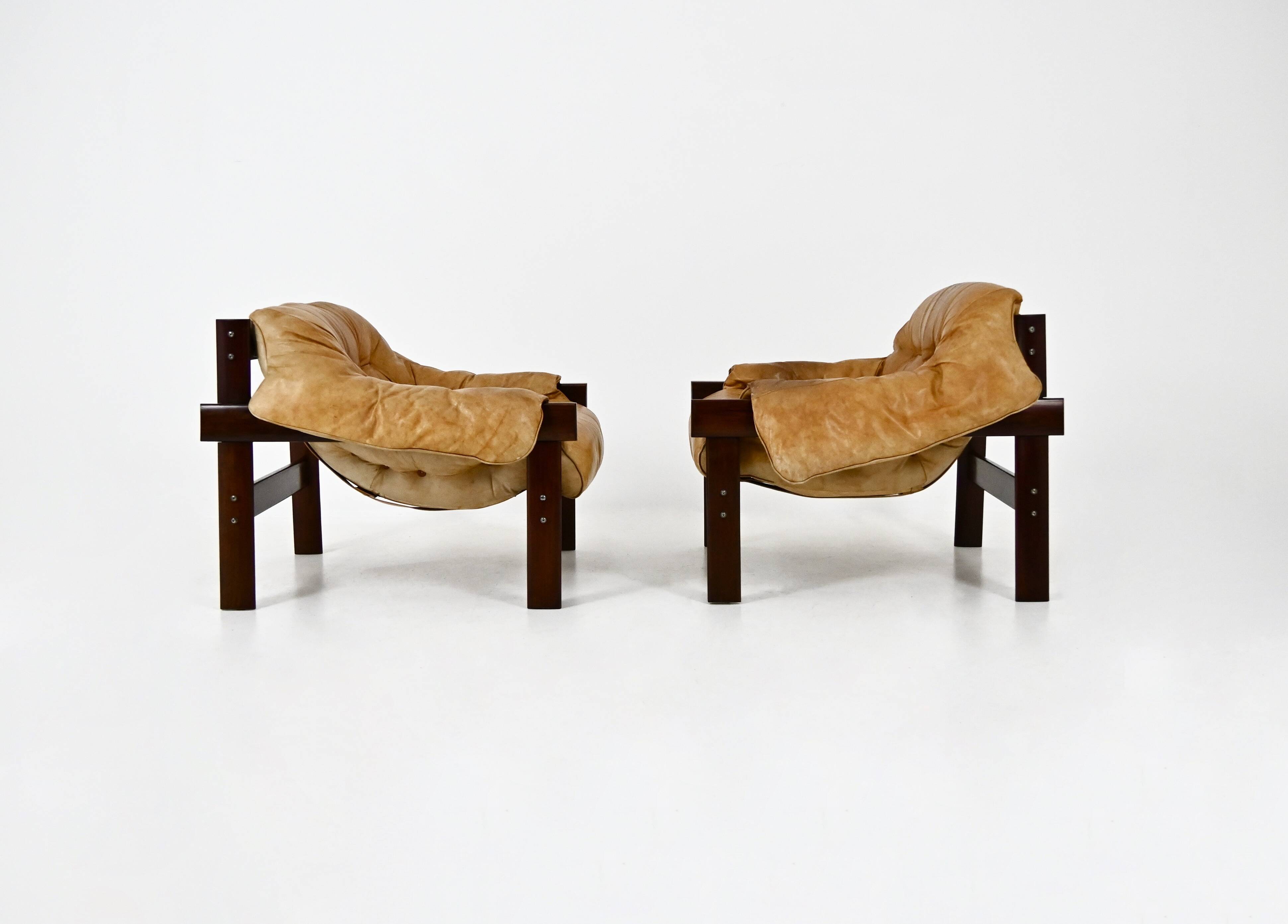 Set of 2 "MP-41" Armchairs by Percival Lafer for Lafer MP, 1970s