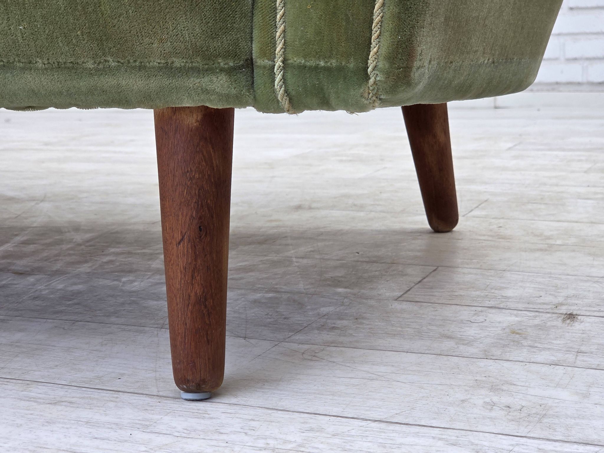 1970s, Danish by Kurt Østervig, 3-seater sofa, furniture velour, teak wood.