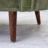 1970s, Danish by Kurt Østervig, 3-seater sofa, furniture velour, teak wood.