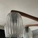 Scandinavian teak chandelier from the 60s and 70s