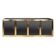STYLISH 20thC BRASS & MIRRORED SIDEBOARD BY MICHEL PIGNERES c.1970