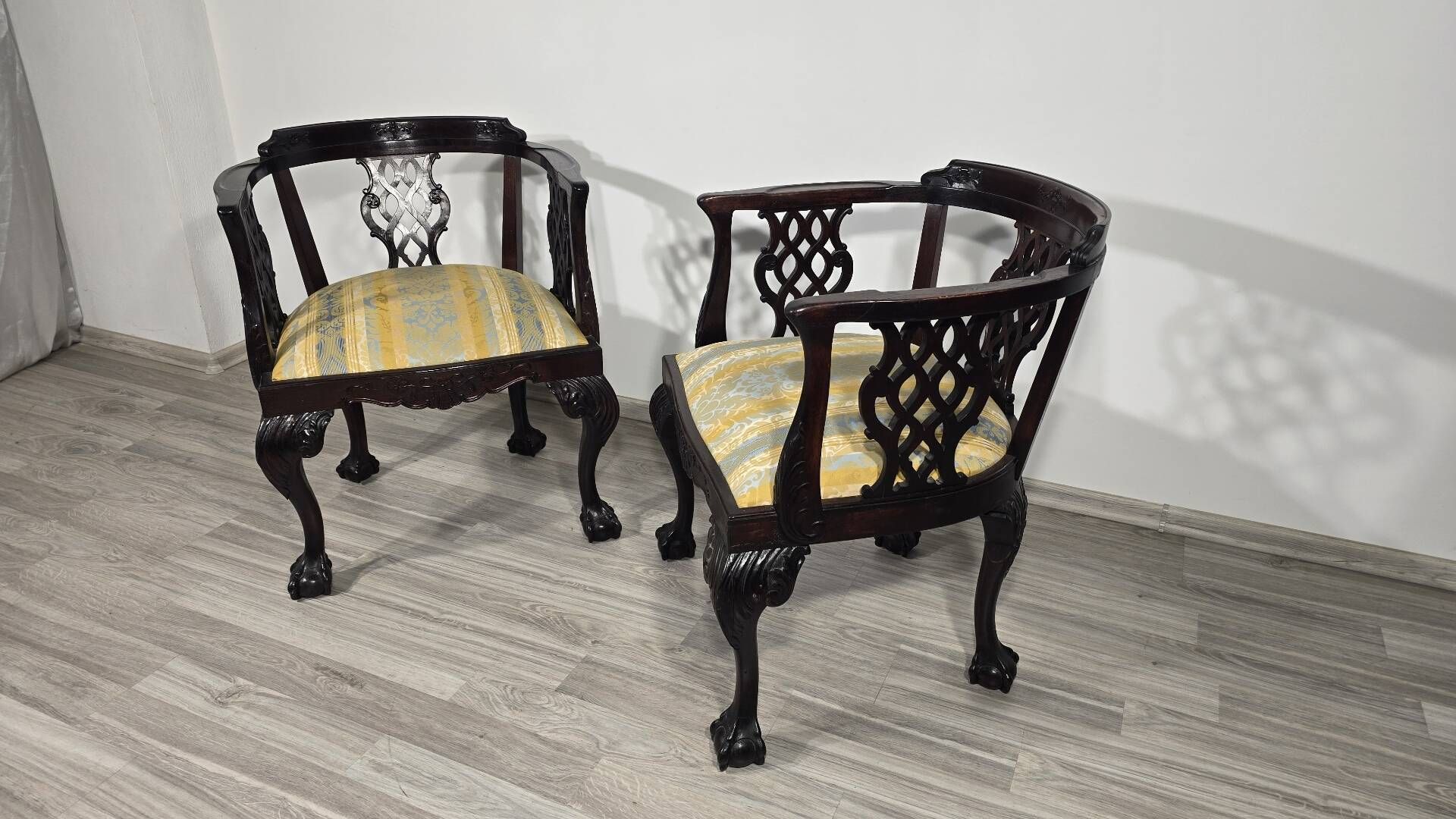 Chippendale style chairs
