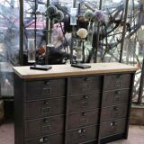 Industrial furniture with 12 strafor valves 1950