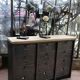 Industrial furniture with 12 strafor valves 1950