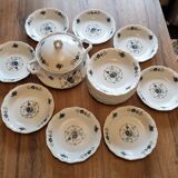 Table service of 108 pieces, Limoges porcelain, Sofafils