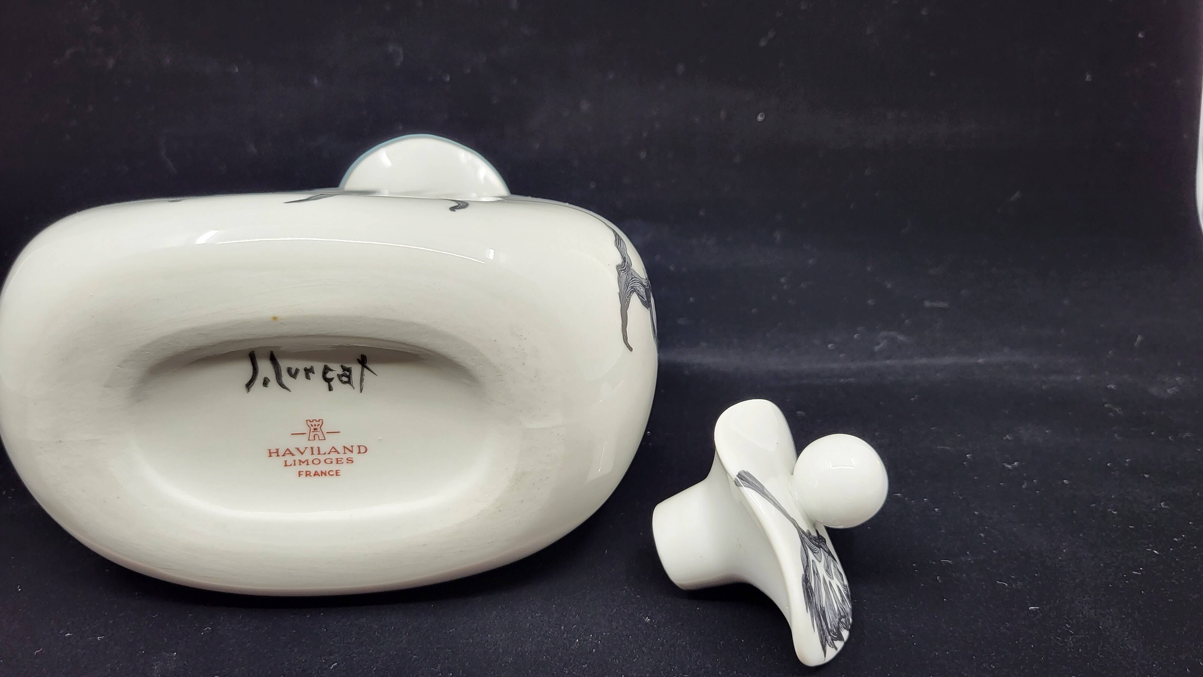 Bottle Jean Lurçat by Haviland Limoges in porcelain France