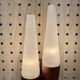 DOUBLE OPALINE APPLIQUE 1950 "SCANDINAVIAN DESIGN".