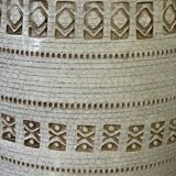 Jean Besnard (1889-1958) After, Cracked Glaze Vase with Geometric Pattern Circa 1940