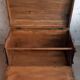 Large old trunk (steam box) in solid wood.