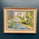 Original Swedish Oil on Canvas – "Cascade" – Signed – Vintage and Framed – 53 × 68.5 cm (20.9" × 27")