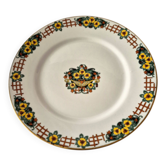 Dish on Pedestal Art Deco, Limoges porcelain, André François, A569