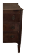 Commode ancienne 3 tiroirs style Empire/Restauration Poignées bronze cordée
