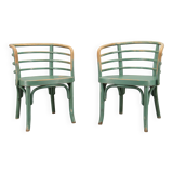 Rare Set of Two Bauhaus Armchairs B 246 by Josef Frank for Thonet, 1930s