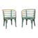 Rare ensemble de deux fauteuils Bauhaus B 246 de Josef Frank pour Thonet, années 1930