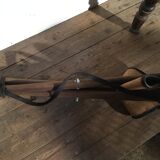 Foldable wooden and leather tripods