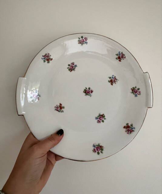 Floral dessert service